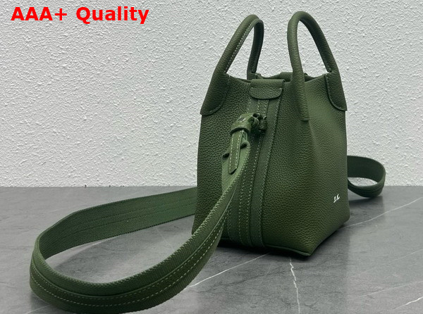 Loro Piana Micro Bale Bag in Green Calfskin Replica