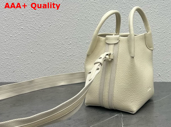 Loro Piana Micro Bale Bag in Whisper White Calfskin Replica