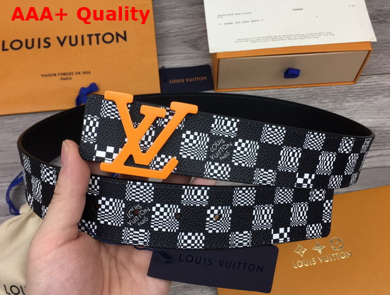 LV Anagram 40mm Reversible Belt Black White Distorted Damier Canvas MP289V Replica