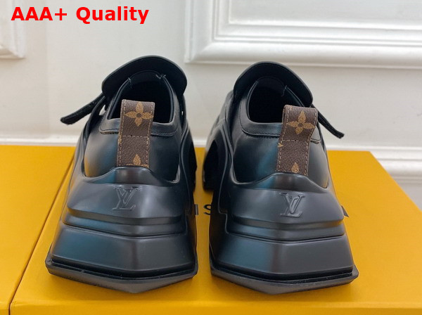 LV Archlight 20 Platform Loafer in Black Calf Leather Replica