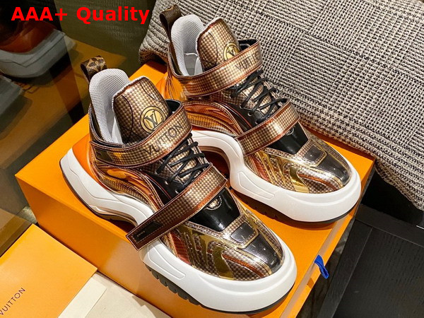 LV Archlight 20 Platform Sneaker in Gold Replica