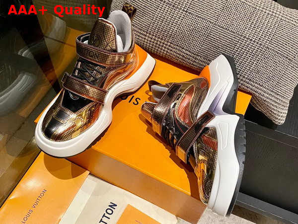 LV Archlight 20 Platform Sneaker in Gold Replica