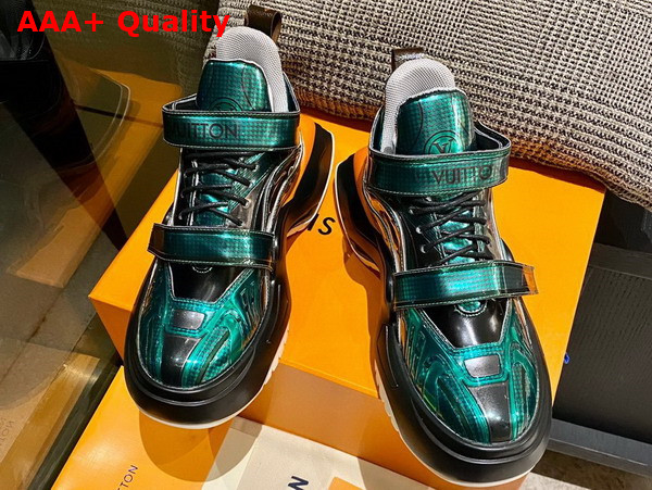 LV Archlight 20 Platform Sneaker in Green Replica