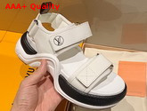 LV Archlight Flat Sandal White Calf Leather 1A8NHD Replica