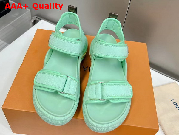 LV Archlight Sandal in Light Green Canvas Replica