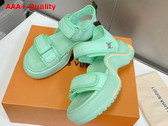 LV Archlight Sandal in Light Green Canvas Replica