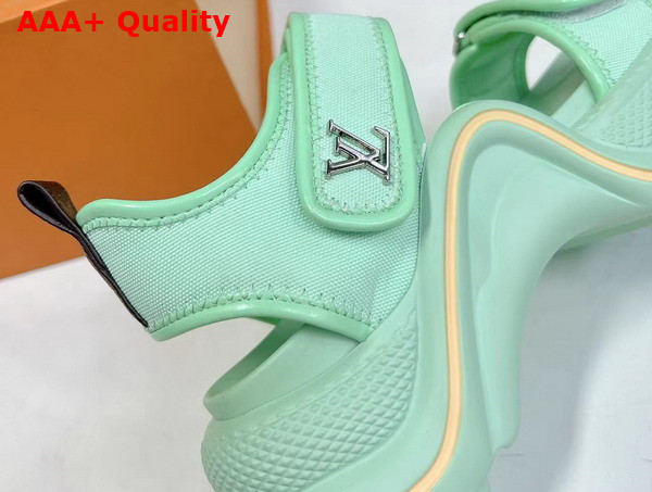 LV Archlight Sandal in Light Green Canvas Replica