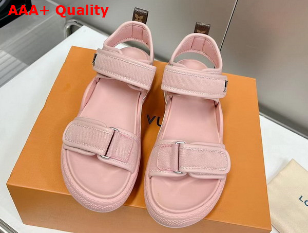 LV Archlight Sandal in Pink Canvas Replica