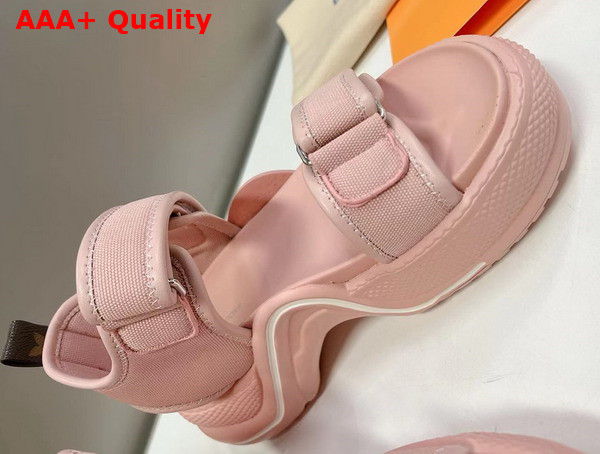 LV Archlight Sandal in Pink Canvas Replica