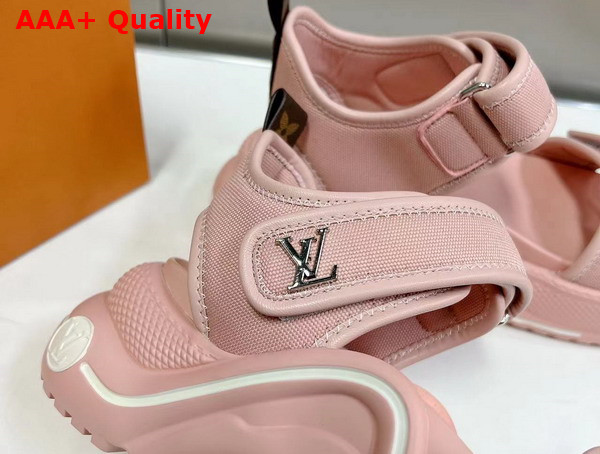 LV Archlight Sandal in Pink Canvas Replica