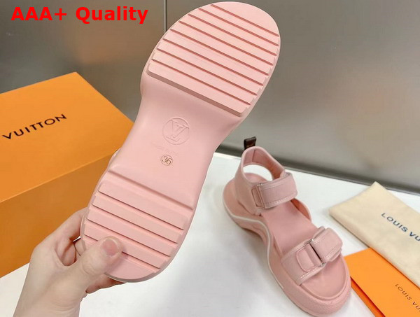 LV Archlight Sandal in Pink Canvas Replica