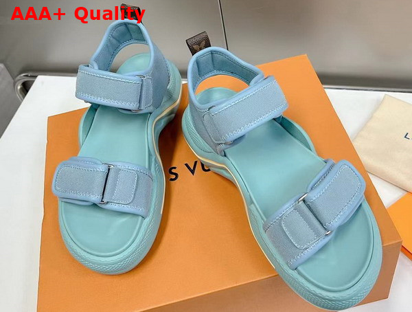 LV Archlight Sandal in Sky Blue Canvas Replica