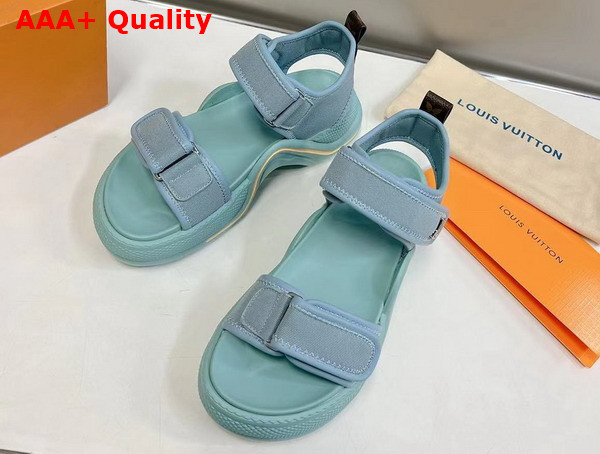 LV Archlight Sandal in Sky Blue Canvas Replica