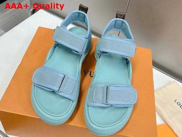 LV Archlight Sandal in Sky Blue Canvas Replica