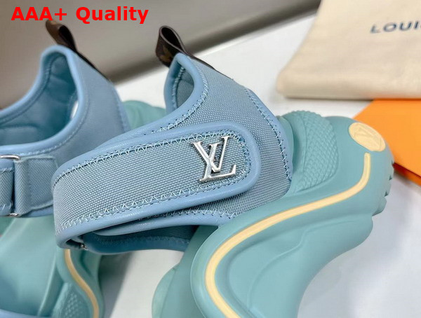 LV Archlight Sandal in Sky Blue Canvas Replica