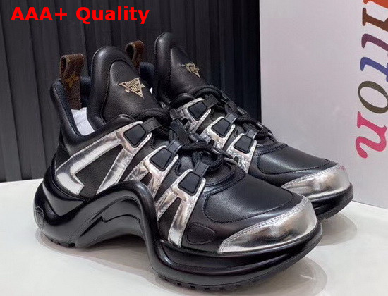 LV Archlight Sneaker Black Leather and Technical Fabrics 1A67AK Replica