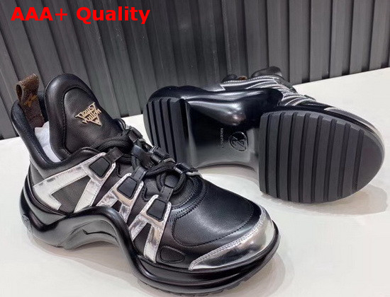 LV Archlight Sneaker Black Leather and Technical Fabrics 1A67AK Replica