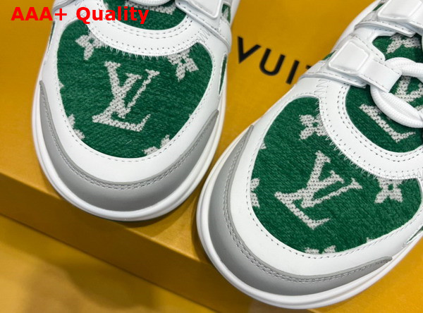 LV Archlight Sneaker Green Monogram Velvet 1AACSW Replica