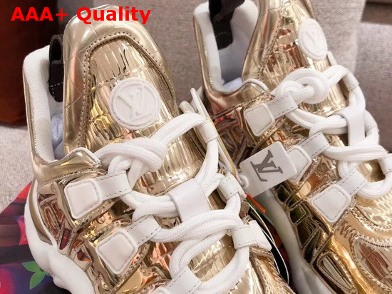 LV Archlight Sneaker in Gold Mix of Materials 1A87RG Replica