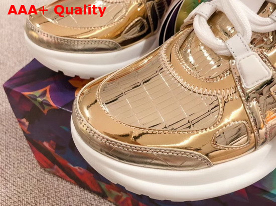 LV Archlight Sneaker in Gold Mix of Materials 1A87RG Replica