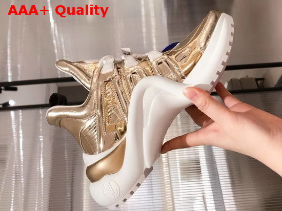 LV Archlight Sneaker in Gold Mix of Materials 1A87RG Replica