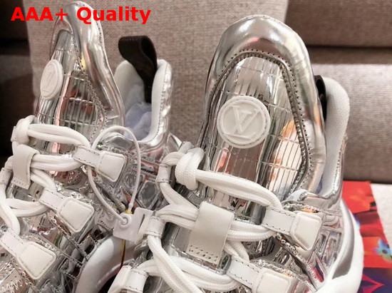 LV Archlight Sneaker in Silver Mix of Materials Replica