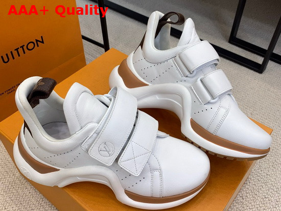 LV Archlight Sneaker in White Calf Leather 1A8CMD Replica