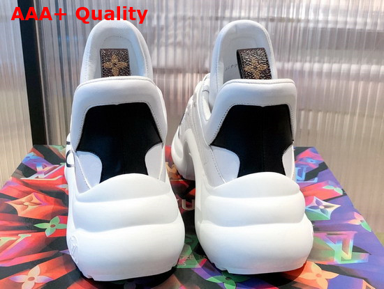 LV Archlight Sneaker in White with Black Louis Vuitton Signature Replica