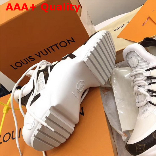 LV Archlight Trainer Patent Monogram Canvas and Technical Fabrics White Replica