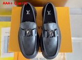 LV Baroque Loafer in Black Calf Leather 1ACDFN Replica