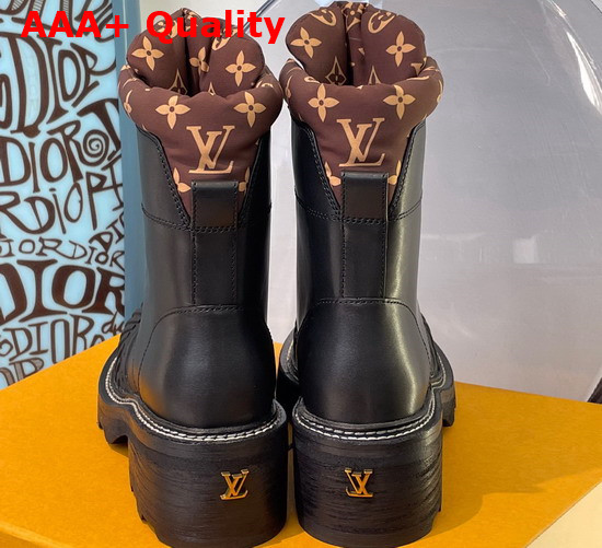 LV Beaubourg Ankle Boot in Black Calf Leather 1A94ND Replica