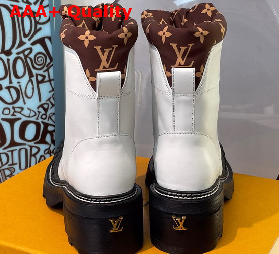 LV Beaubourg Ankle Boot in White Calf Leather Replica