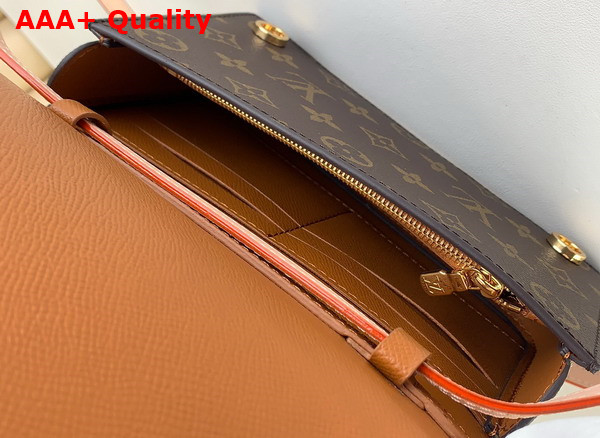 LV Book Chain Wallet Monogram Coated Canvas Replica