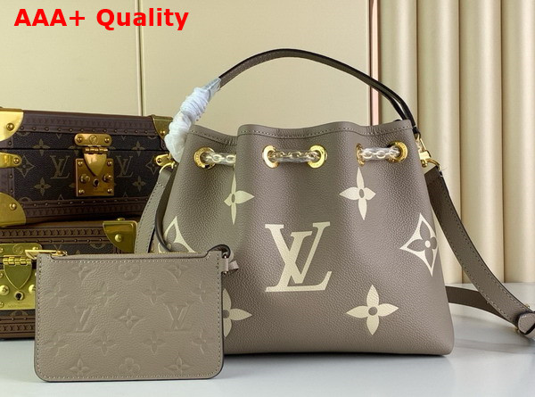 LV Bundle Bag Tourterelle Grey Cream Bicolor Monogram Empreinte Leather M25453 Replica