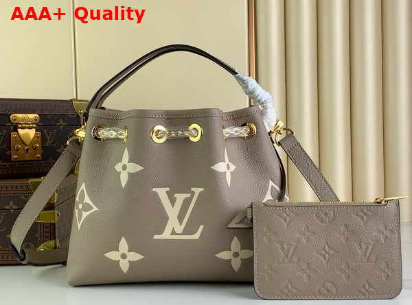 LV Bundle Bag Tourterelle Grey Cream Bicolor Monogram Empreinte Leather M25453 Replica