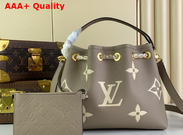 LV Bundle Bag Tourterelle Grey Cream Bicolor Monogram Empreinte Leather M25453 Replica