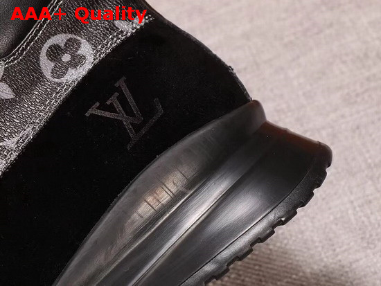 LV Canyon Trainer Boot Black Nubuck Calf Leather Replica