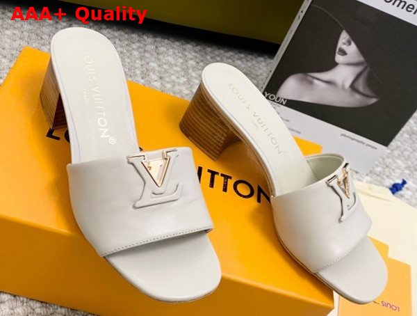 LV Capri Flat Mule in Quart Pink Calf Leather 1ACTUE Replica