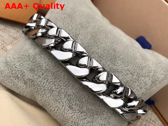 LV Chain Links Bracelet Silver Color Metal M68273 Replica