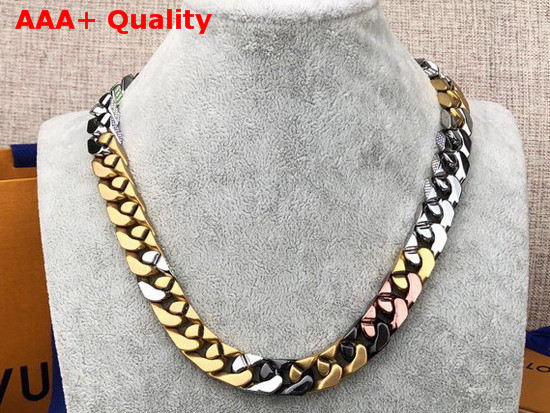 LV Chain Links Patches Necklace M68259 Replica