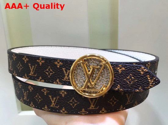 LV Circle 20mm Reversible Belt Monogram Canvas and Calf Leather Replica