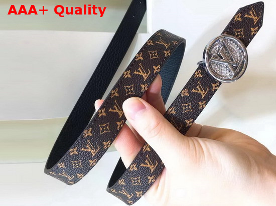 LV Circle 20mm Reversible Belt Monogram Canvas and Calf Leather Replica