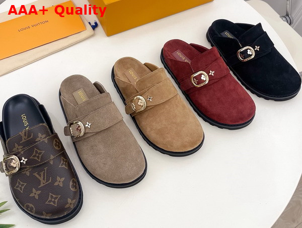 LV Cosy Flat Comfort Clog in Monogram Canvas Replica