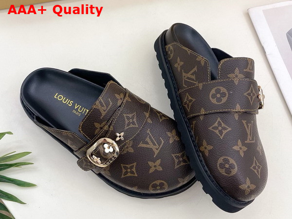 LV Cosy Flat Comfort Clog in Monogram Canvas Replica