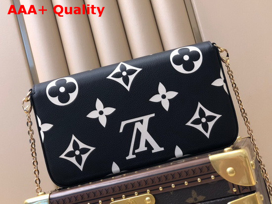 LV Crafty Felicie Pochette Black Monogram Empreinte Cowhide Leather M69515 Replica