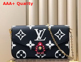 LV Crafty Felicie Pochette Black Monogram Empreinte Cowhide Leather M69515 Replica