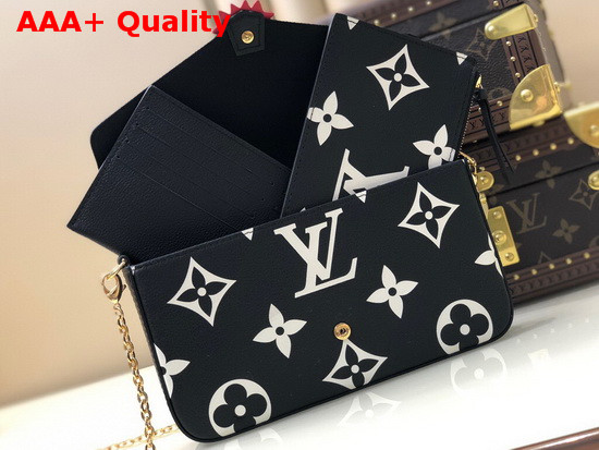 LV Crafty Felicie Pochette Black Monogram Empreinte Cowhide Leather M69515 Replica