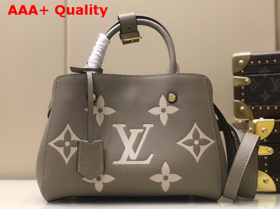 LV Crafty Montaigne BB Handbag in khaki Monogram Empreinte Cowhide Leather Replica