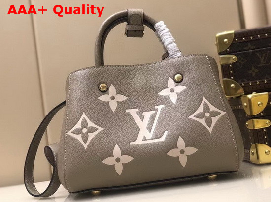 LV Crafty Montaigne BB Handbag in khaki Monogram Empreinte Cowhide Leather Replica