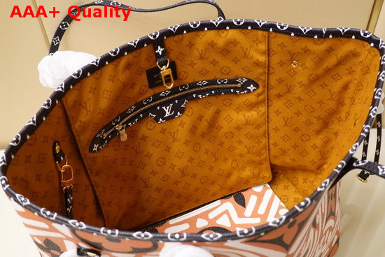 LV Crafty Neverfull MM Caramel and Cream M56584 Replica